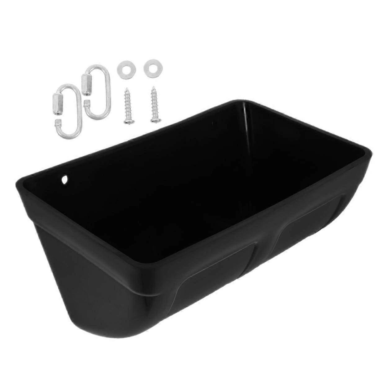 Automatic Poultry Feeder Trough 2 in 1 Durable Plastic Easy Cage Installation for Chickens and Ducks