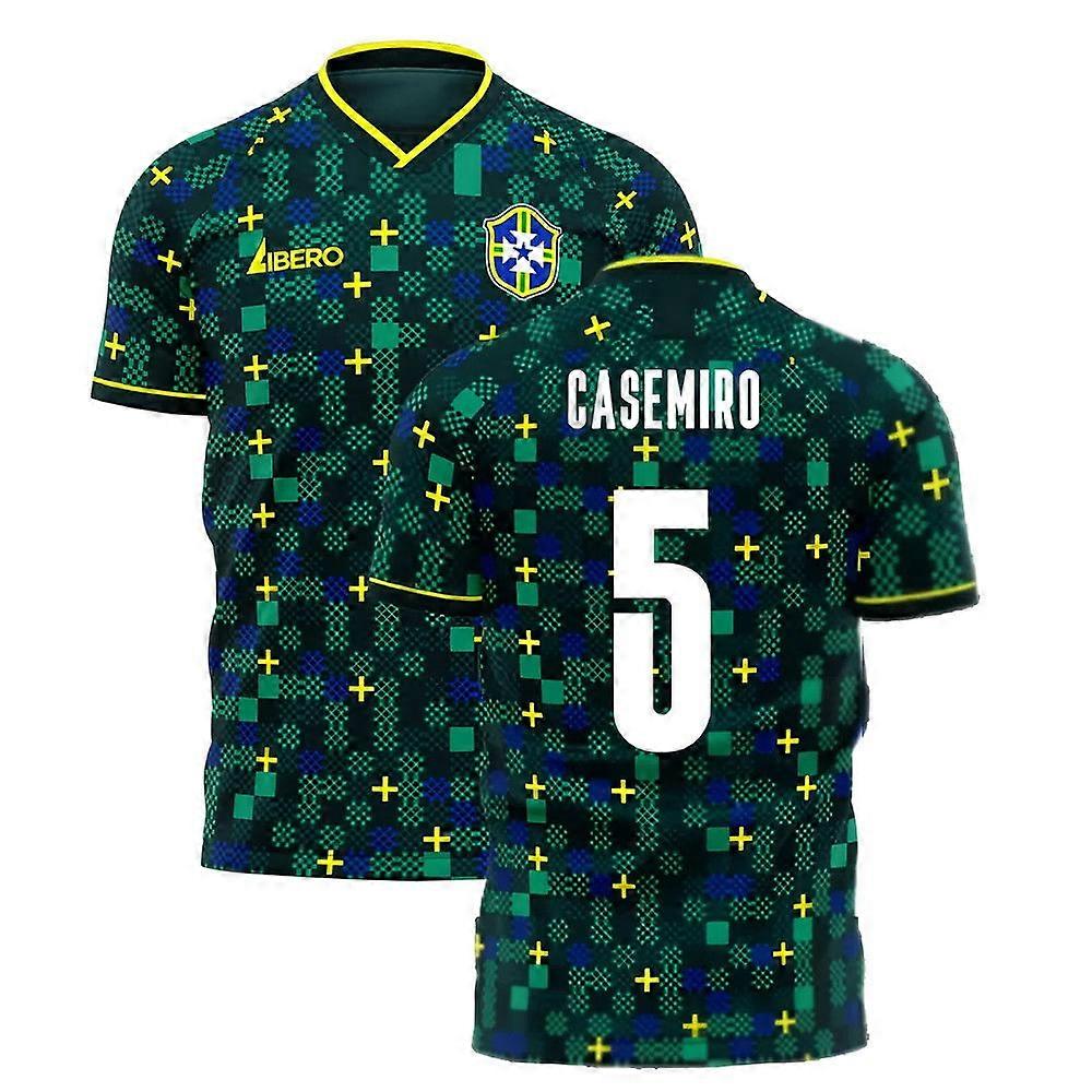  Brazil 2025-2026 Third Concept Football Kit (Libero) (CASEMIRO 5)