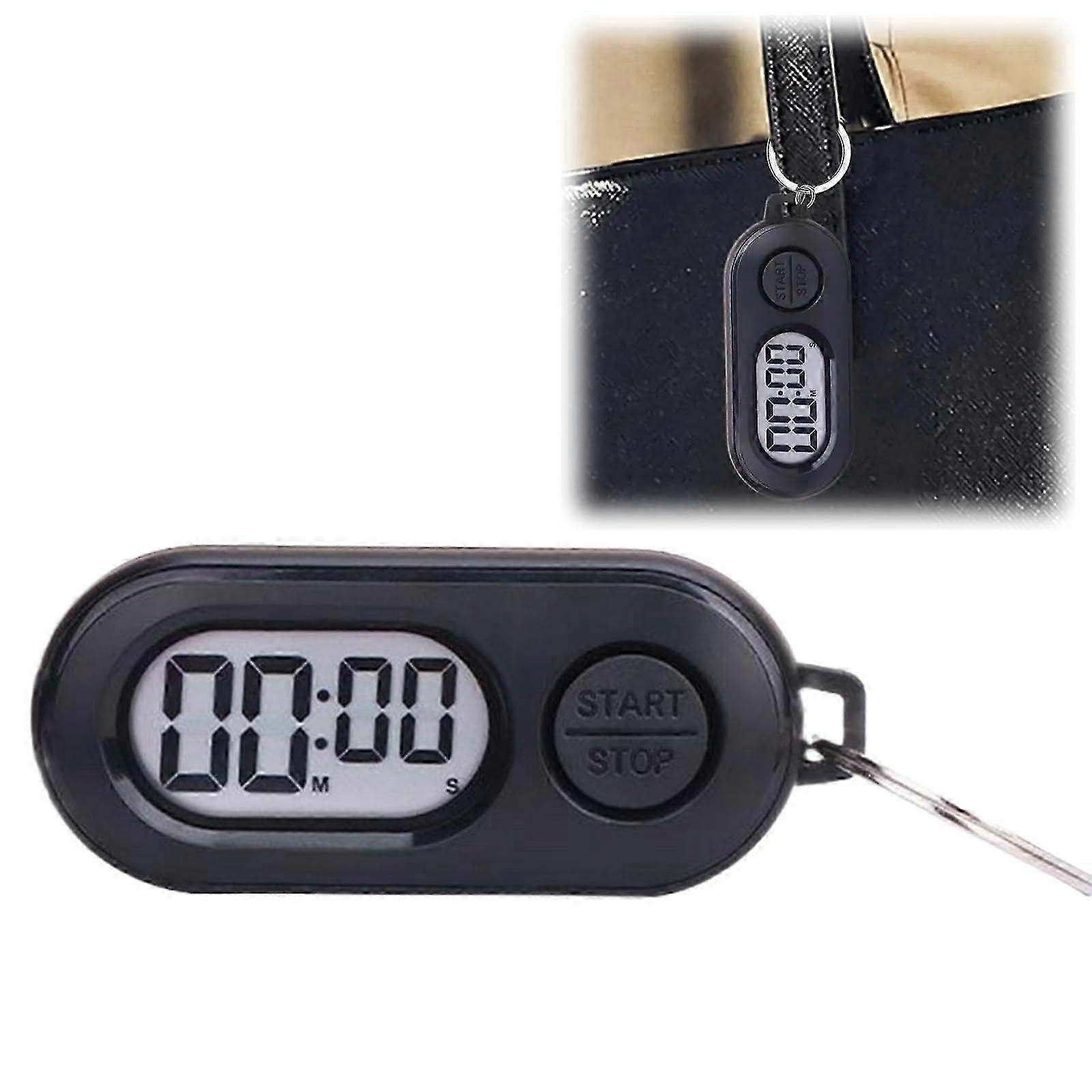 Keychains Stop Watch Mini LCD Stopwatch With Countdown Timer Portable Digital Clock Keychain For Sports