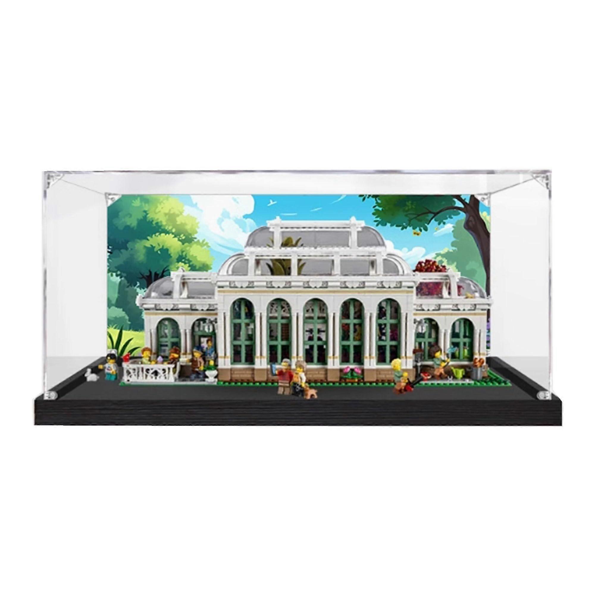 Acrylic Display Case Compatible with  21353 Botanical Garden, Dustproof Transparent Box with Black Base