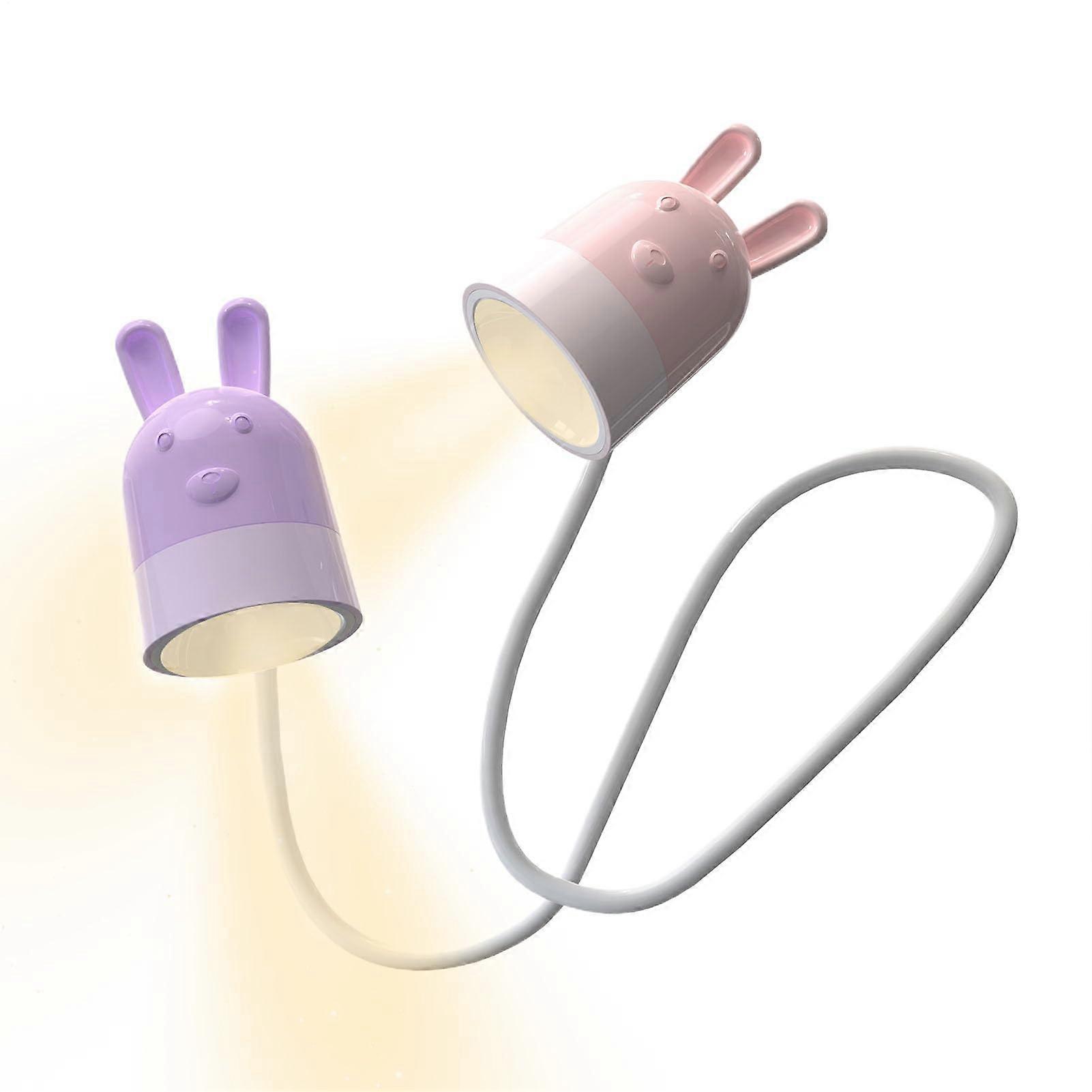 LED Neck Reading Light USBC Rechargeable Adjustable Brightness Hands Book Light for Bed