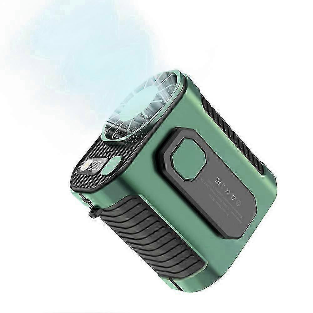Waist mounted fan for portable cooling