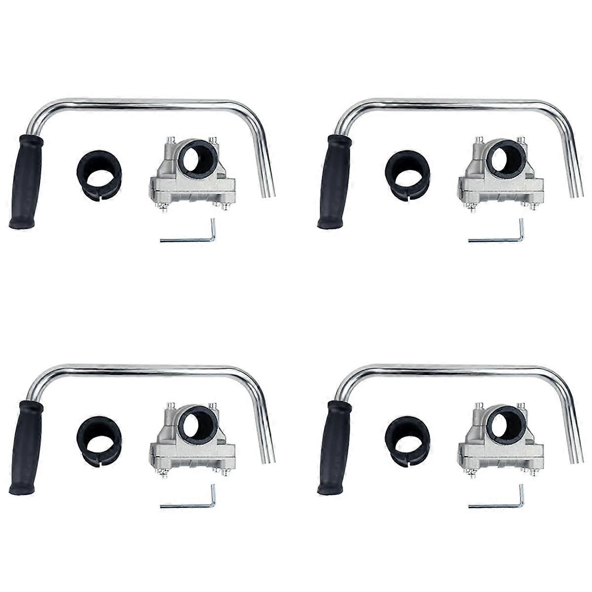 4 Pack String Trimmer Handle Extension Aluminum, Ergonomic Grip for Weed Eater for Better Control