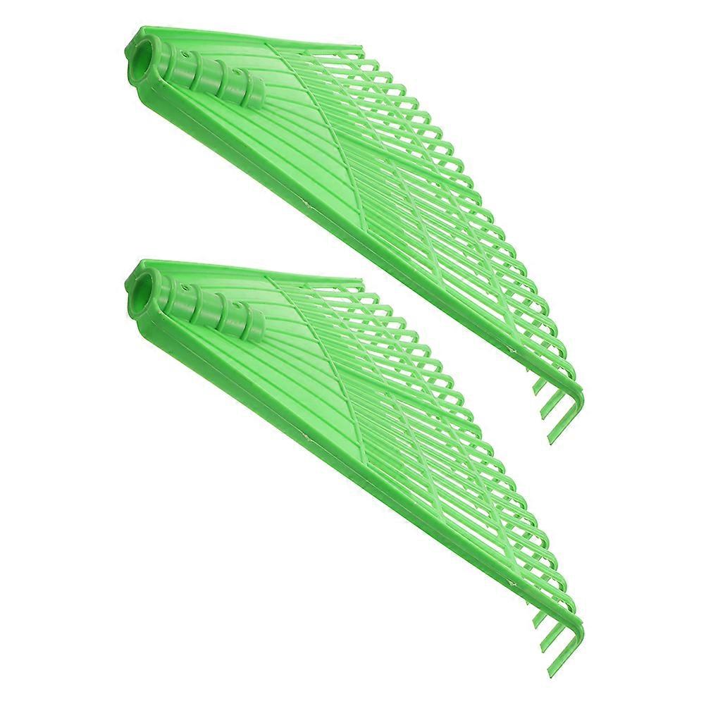 Yard Cleaning Tools Small Plastic Rake Garden Workers 40.50X32.00X4.50CM Simple Design 2Pcs