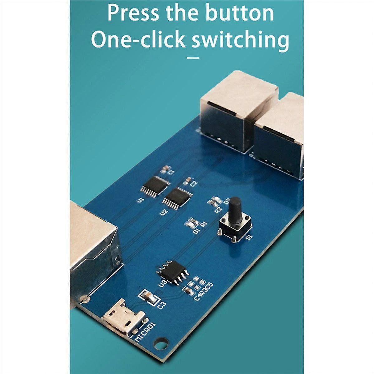 Gigabit Ethernet Port Switcher Internal/External Network Switcher