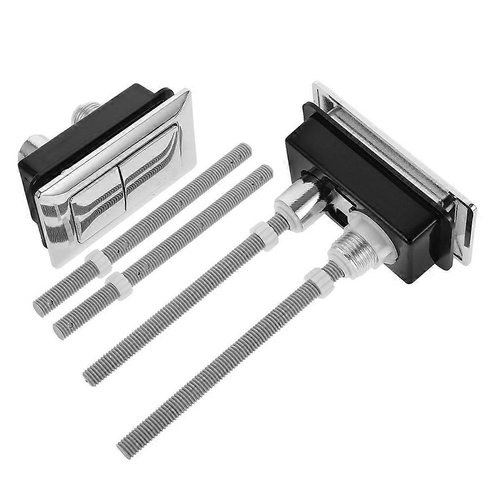 Toilet Push Button Dual Flush Dual Flush Toilet Button Silver 2Pcs