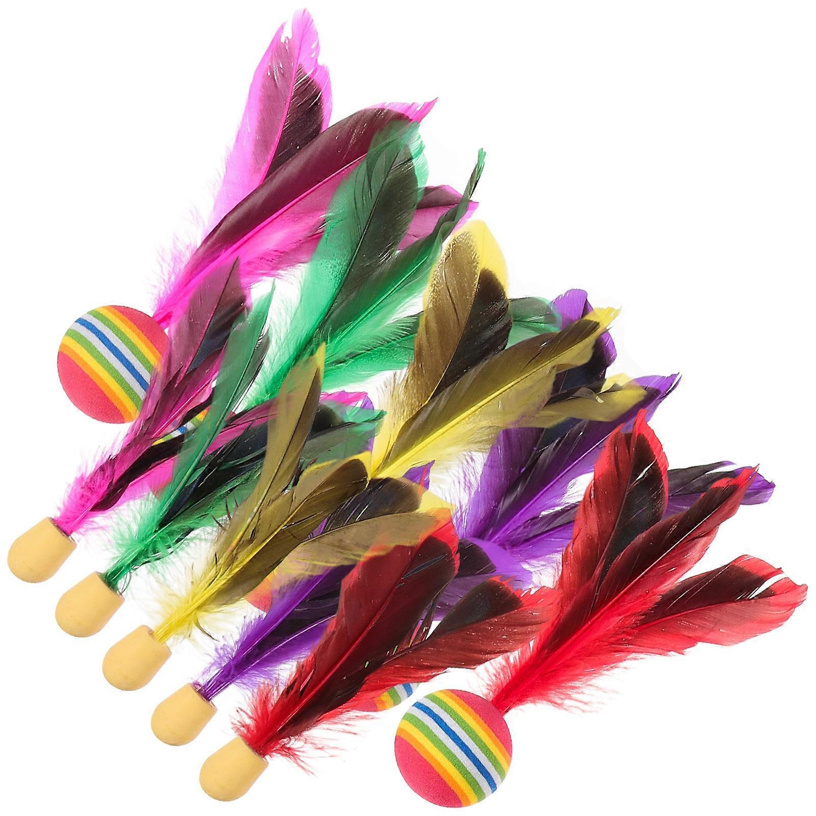Plastic Badminton Shuttlecocks for Training 10Pcs Colorful Playthings