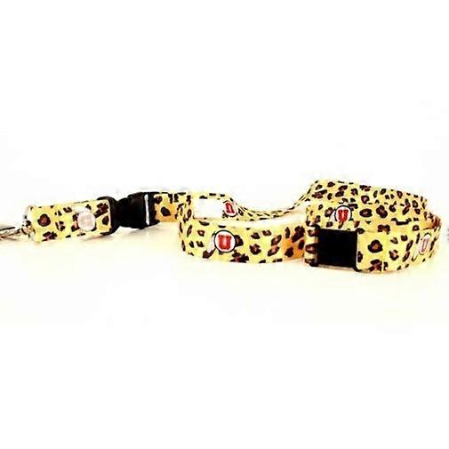Utah Utes NCAA Leopard Print Lanyard