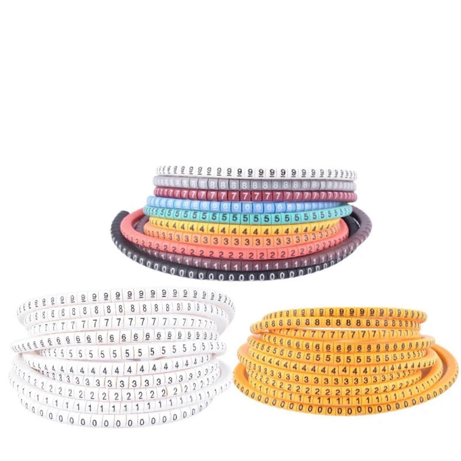 500PCS EC0 Cable Markers for Electrical Wires, Fast Identification, Durable Wire Markers