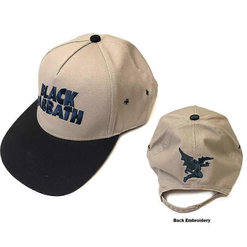Black Sabbath Wavy Classic Band Logo Snapback Baseball Cap