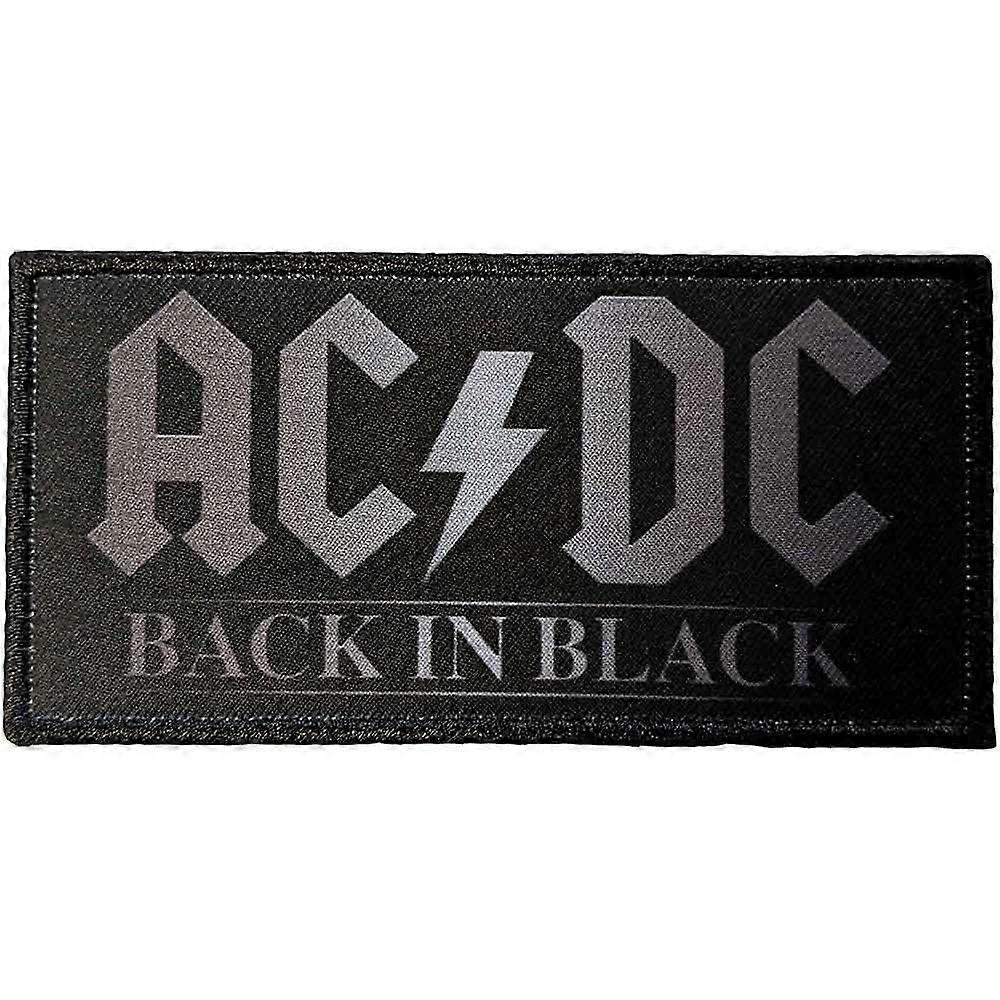 AC/DC Back In Black Woven Patch