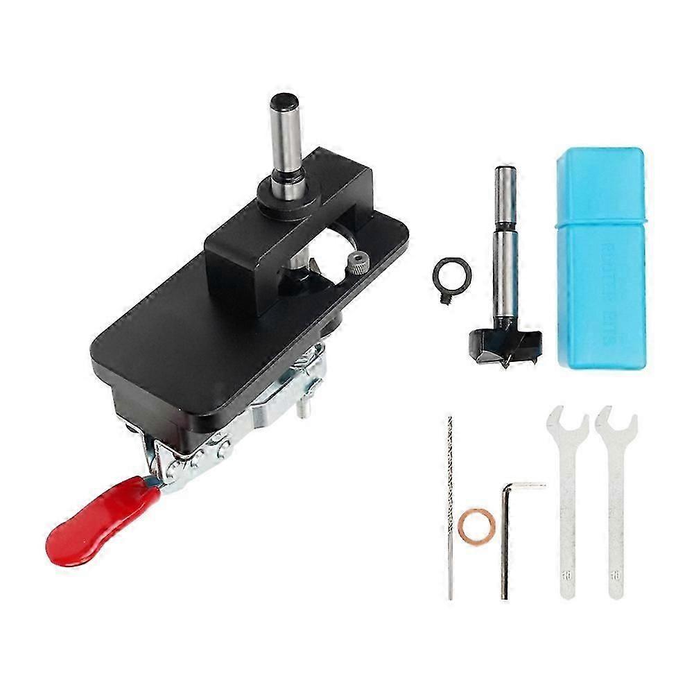 35mm Hinge Boring Jig Kit Drilling Guide Jig Cabinet Door Hinge Hole Opener Template Puncher Locator Woodworking Tool