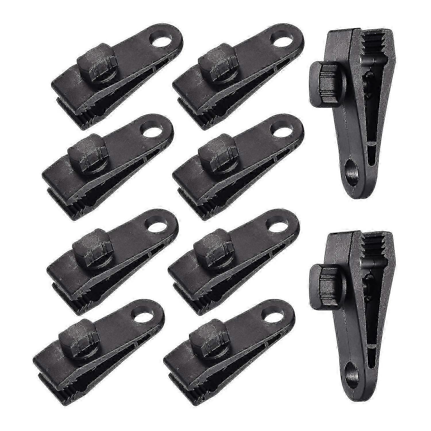 Conjunto de 10 Presilhas para Lona, Resistentes e Multiuso, 8,1 cm (3,2 polegadas), com Trava Forte, Ideais para Tendas.