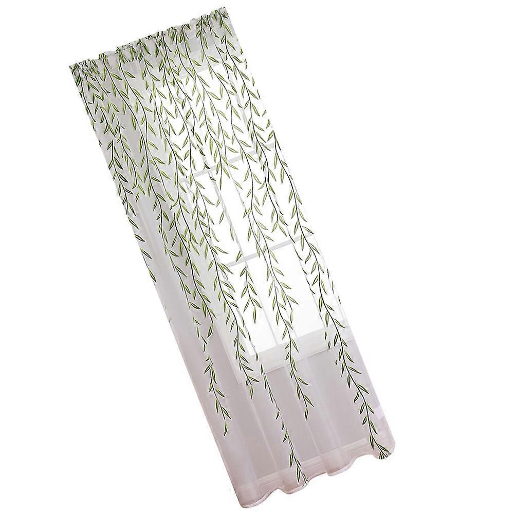 Window Sheer Modern Wicker Pattern Privacy Window Sheer Drape for Bedroom