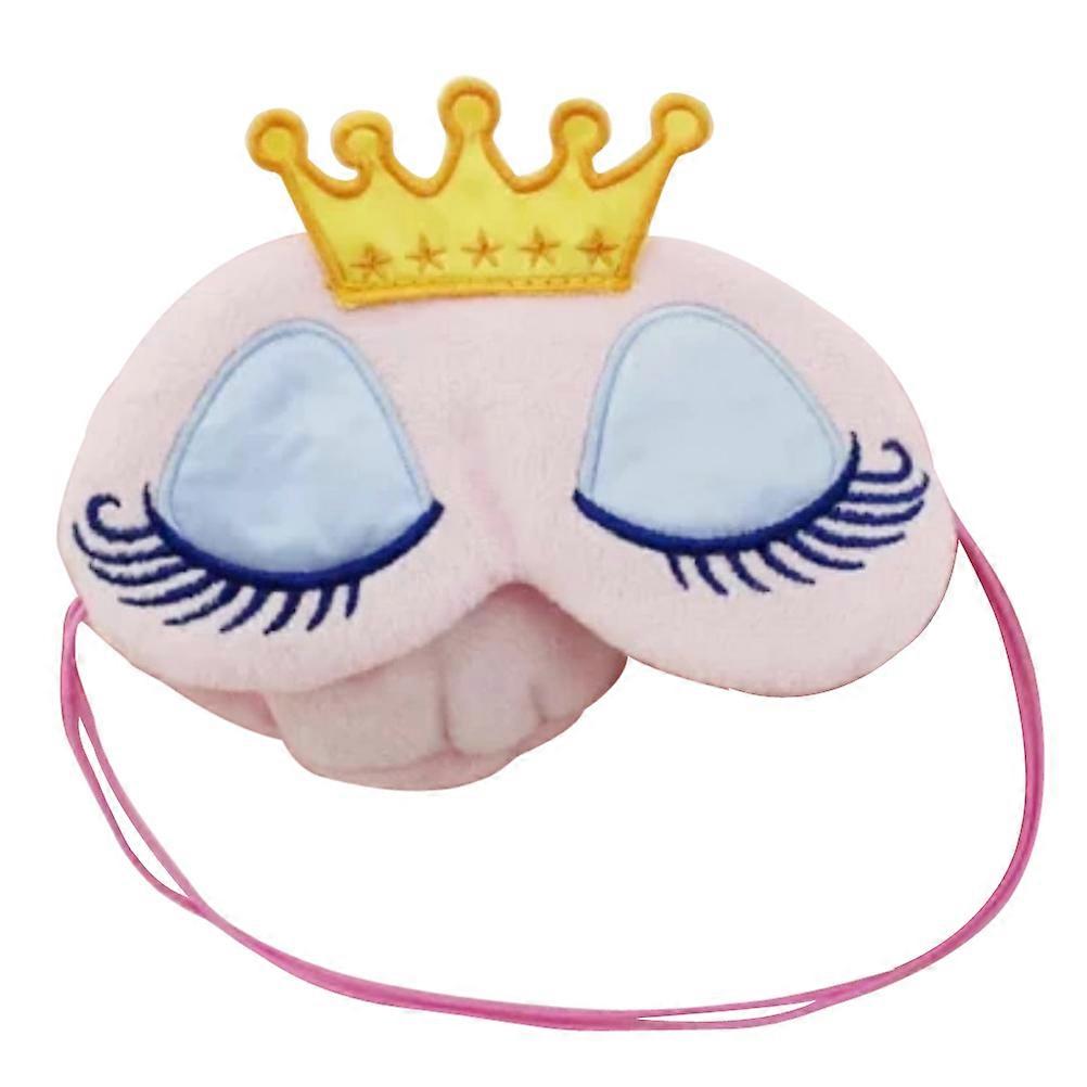 Cartoon Eye Patch Sleeping Mask for Shading Use Elastic Strap Pink