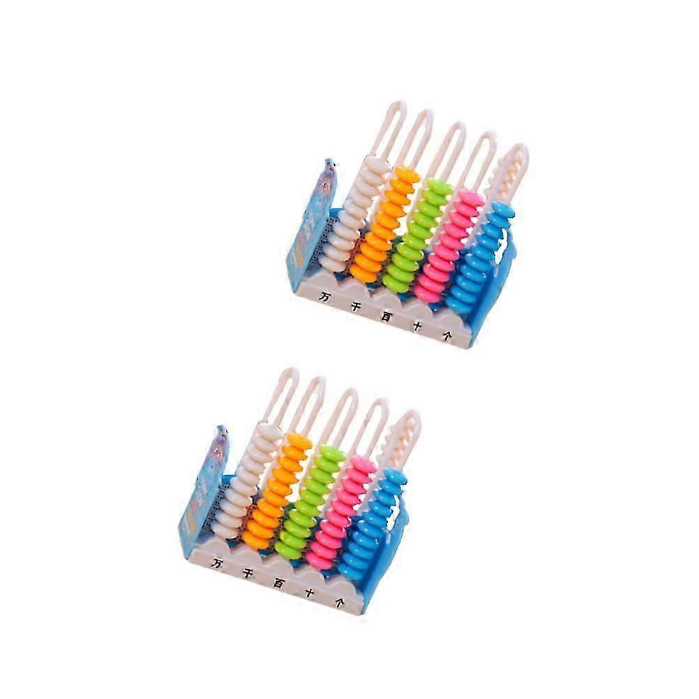 Preschool Educational Toys Abacus for Learning Math Counting 2Pcs Assorted