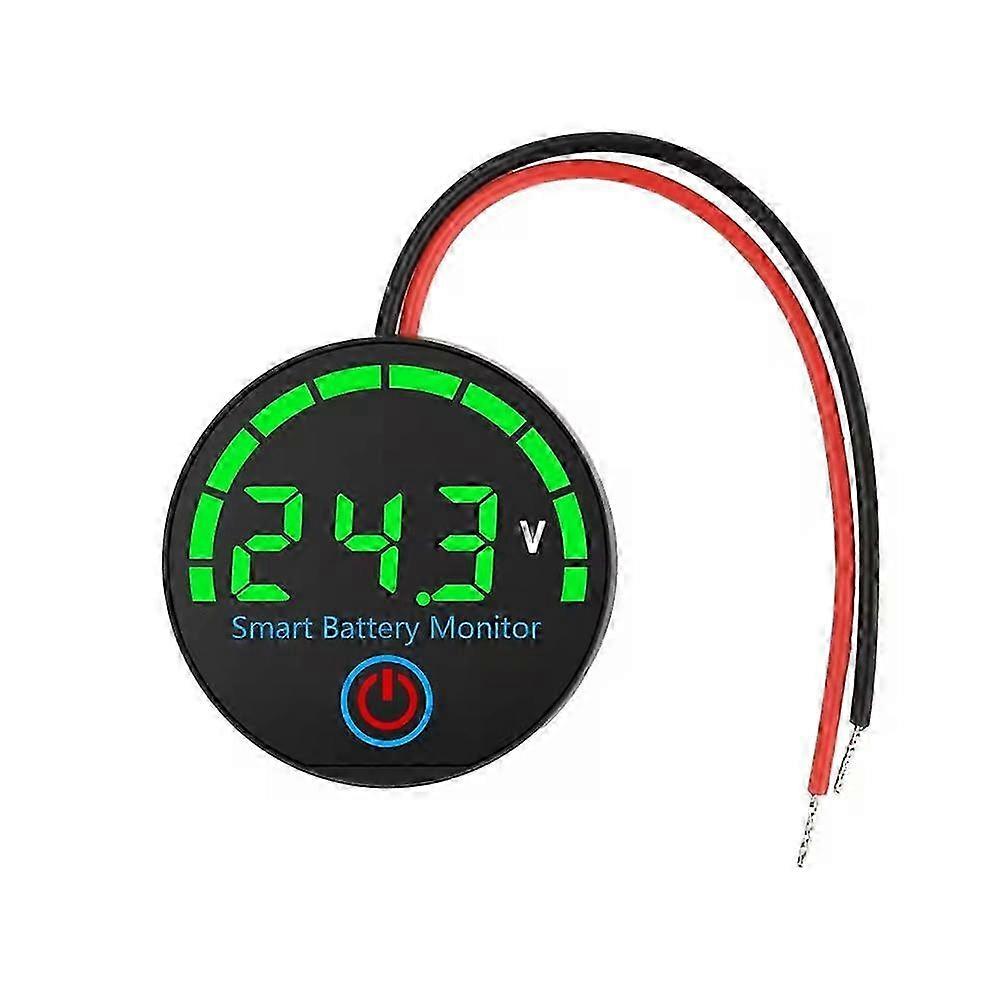 Indicateur de niveau de batterie LED, voltmètre numérique 12 V/24 V/36 V/48 V, testeur de charge de tension pour batterie au lithium, carte verte JH2