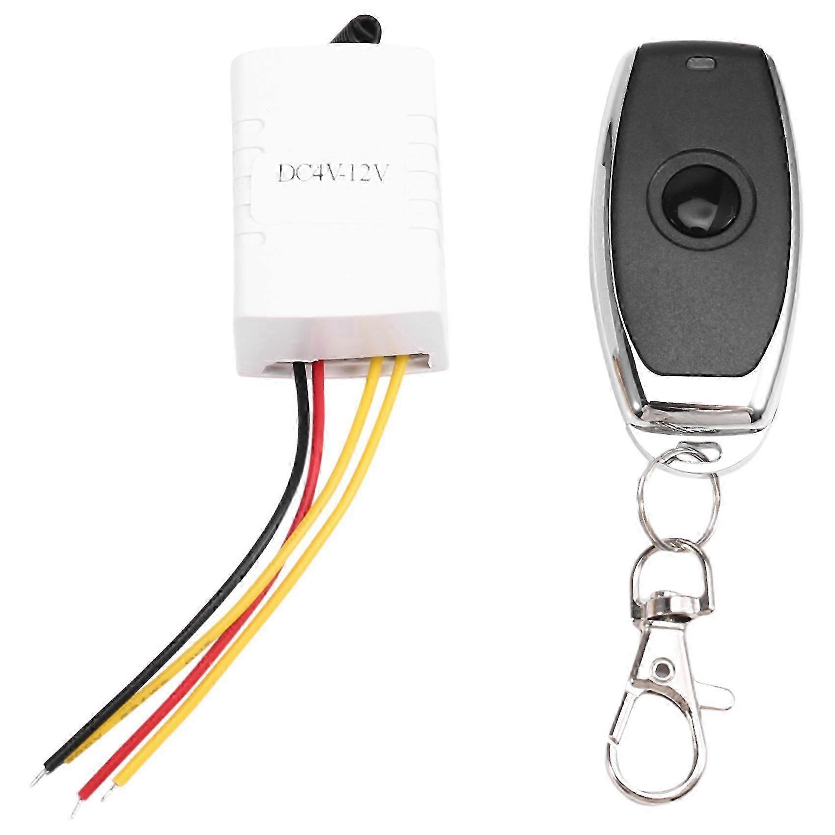 DC4V-12V Wireless Relay Remote Control One Key Switch Receiver Transmitter Wireless Remote Control
