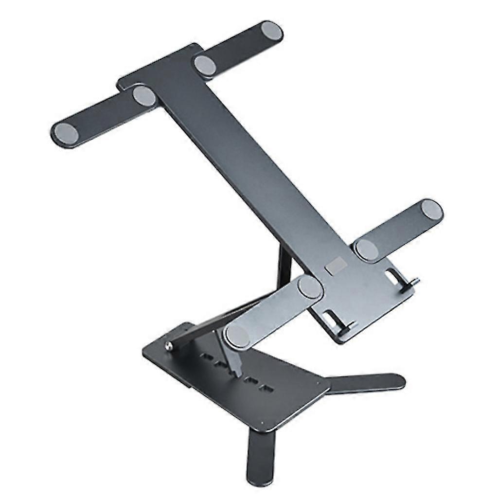 Foldable Laptop Pc Cooling Stand Phone Pad Holder Riser 3 In 1 Multi-functonal