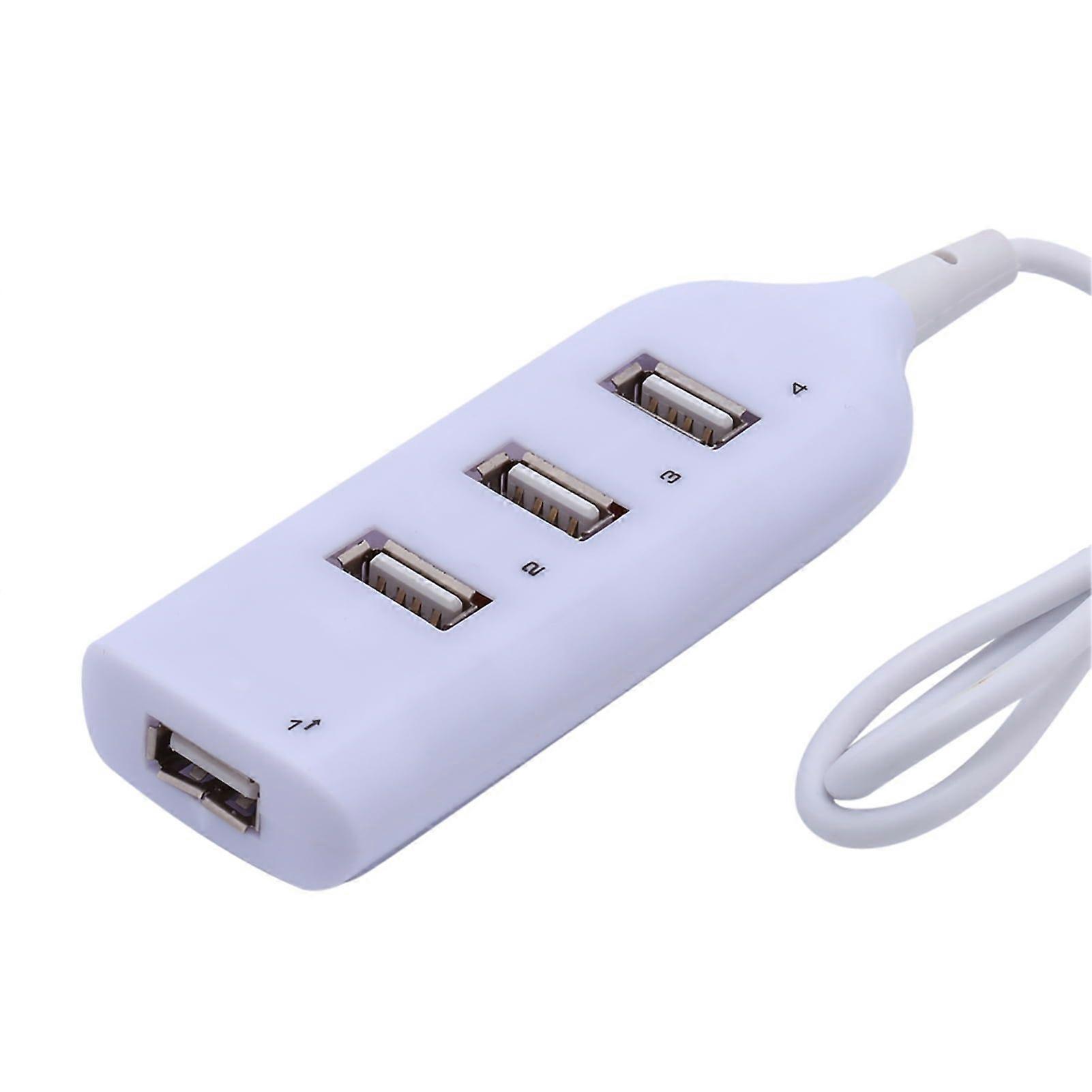 Wired Micro USB 2.0 4-Port Distributor Multi Hub Splitter Power for PC Computer