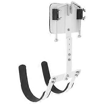 Adjustable Snare Drum Aluminum Back Frame Marching Snare Drum Backing Percussion With Shoulder Strap Supplies (White)