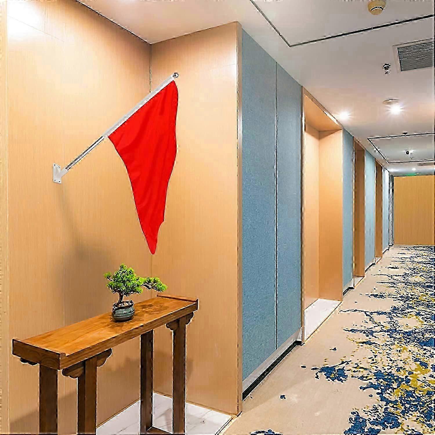 2Pcs Wall Mount Flag Pole Holder Stand, Flag Pole Mounting Bracket Flag Holder