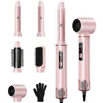 5 in 1 Hot Air Styler, 1000W Ionic Blow Dryer Brush with Digital Display 3 Temps, Hair Styling Tool for Curling Straightening Blowouts, Lightweight fo