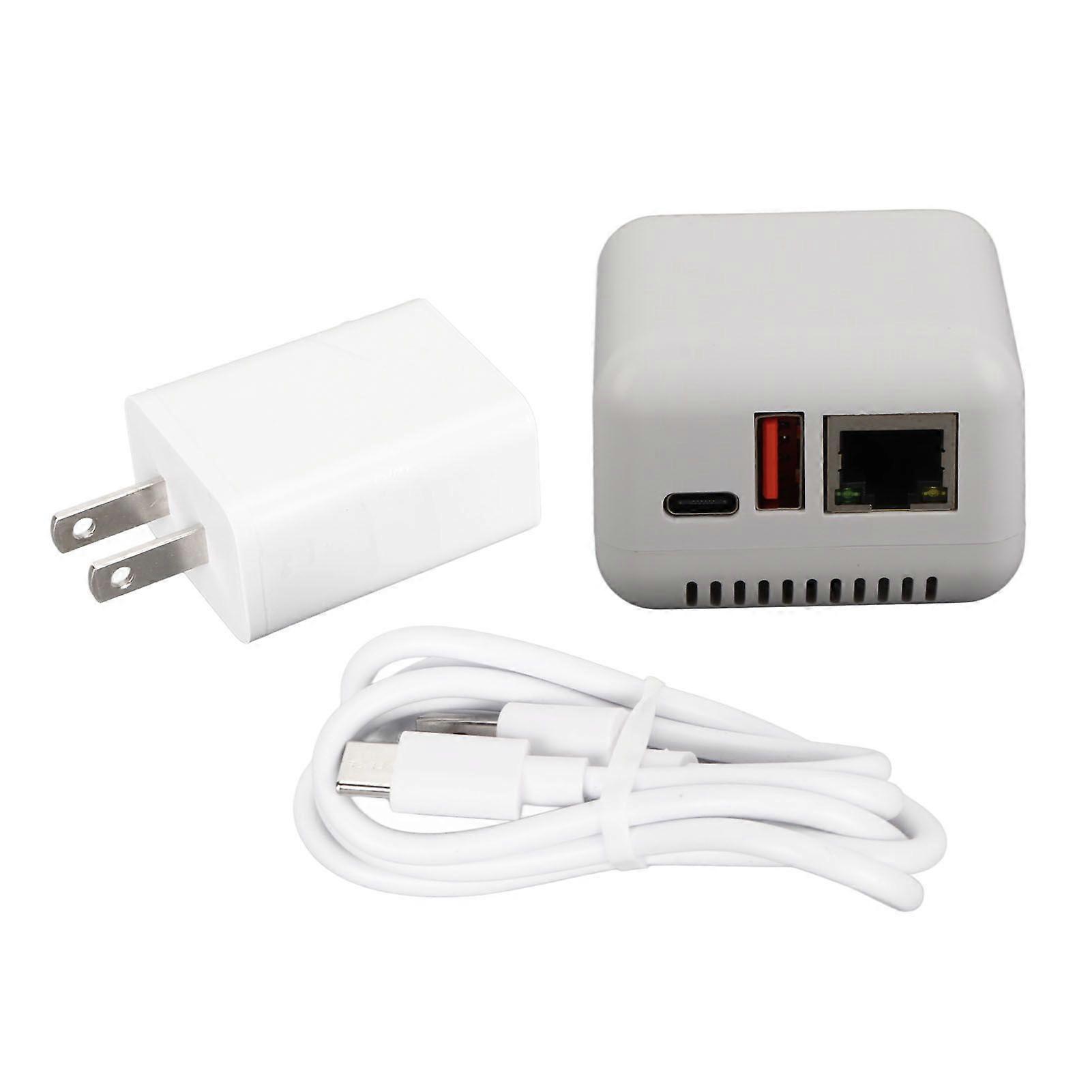 USB 2.0 Network Print Server 5V LAN Print Share Server Wireless Print Server for Windows XP for Android for Linux 3.4 100?240V US Plug