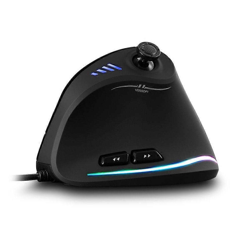 Master C18 Rocker Vertical Gaming Mouse - Wired Grip with Custom Macro Programming and Marquee Lighting