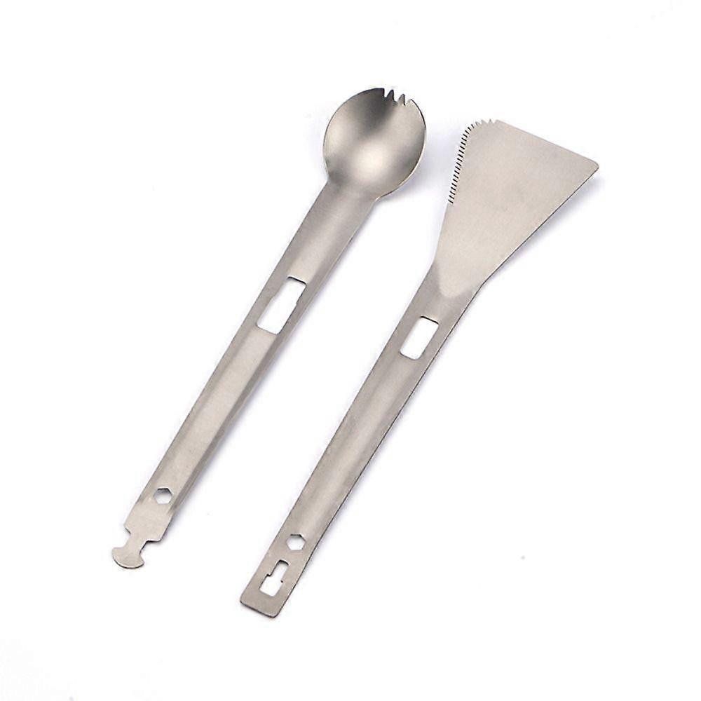 Camping Cooking Utensils Titanium Detachable Tableware Composable Spatula&Spoon