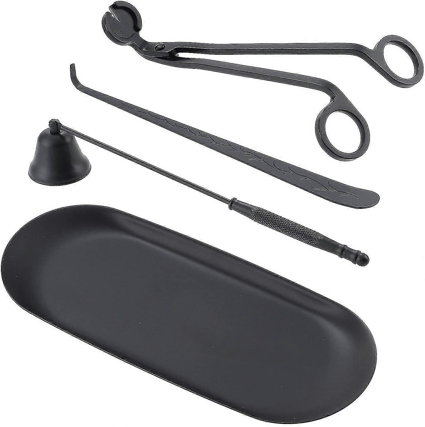 Candle Wick Trimmer Set With Storage Tray