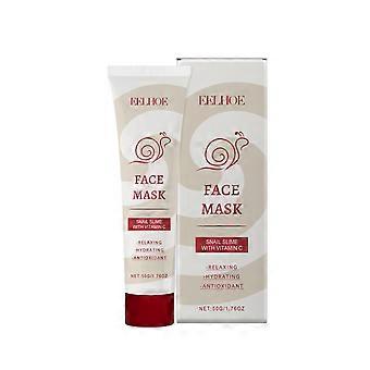 EELHOE Snail Vitamin C Smear Mask, blidt fugtgivende, opstrammende, fugtgivende og rensende pore-rensende ansigtsbehandling