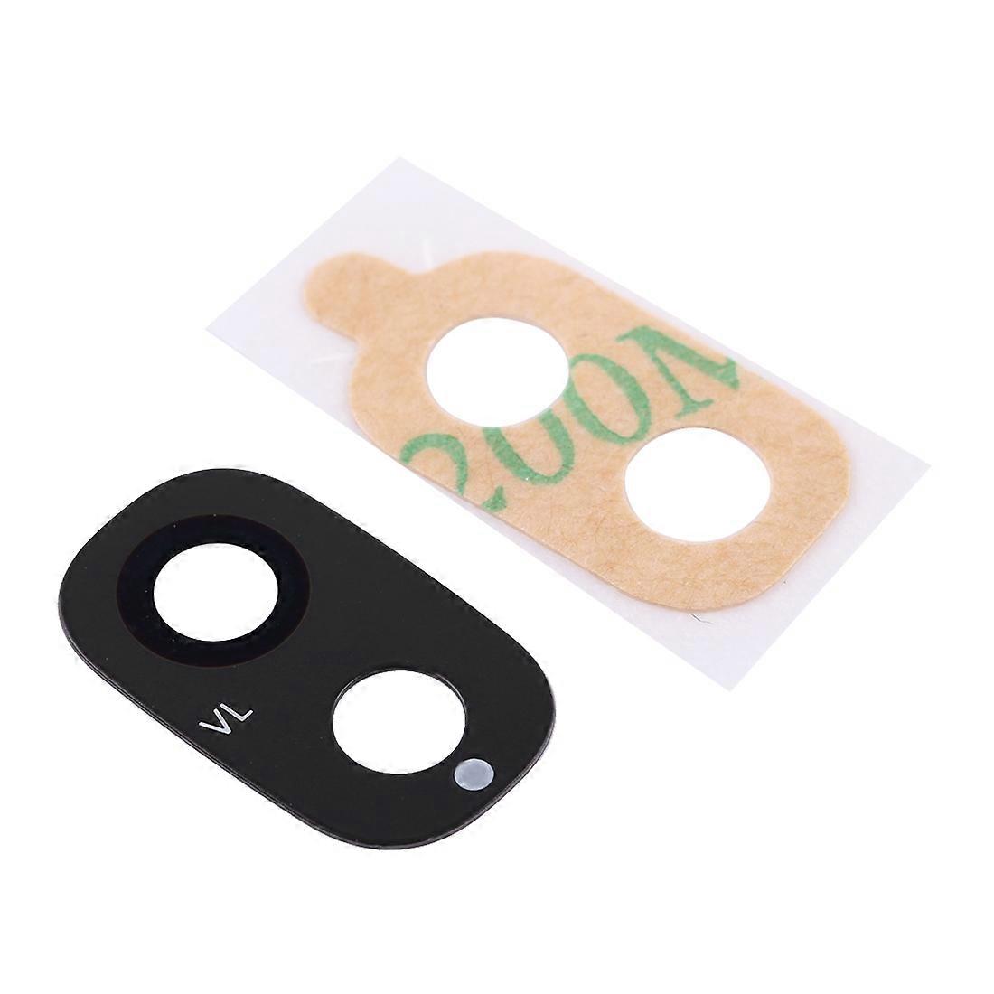For Samsung Galaxy J7 J730F repair camera glass, glass housing, adhesive, black, new
