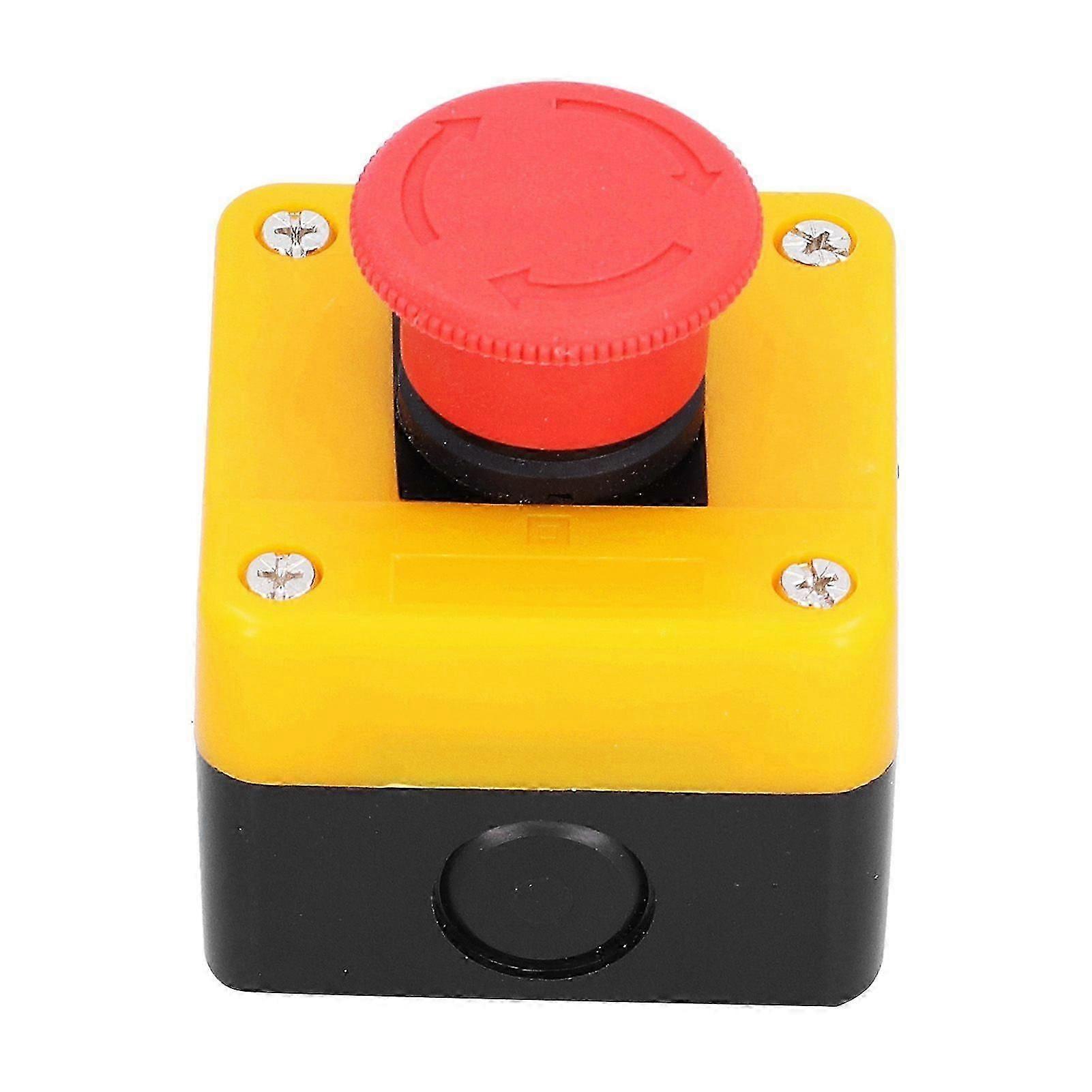 Emergency Stop Button 10A Waterproof 1NO 1NC Red Mushroom Elevator Emergency Push Button Switch [XR]
