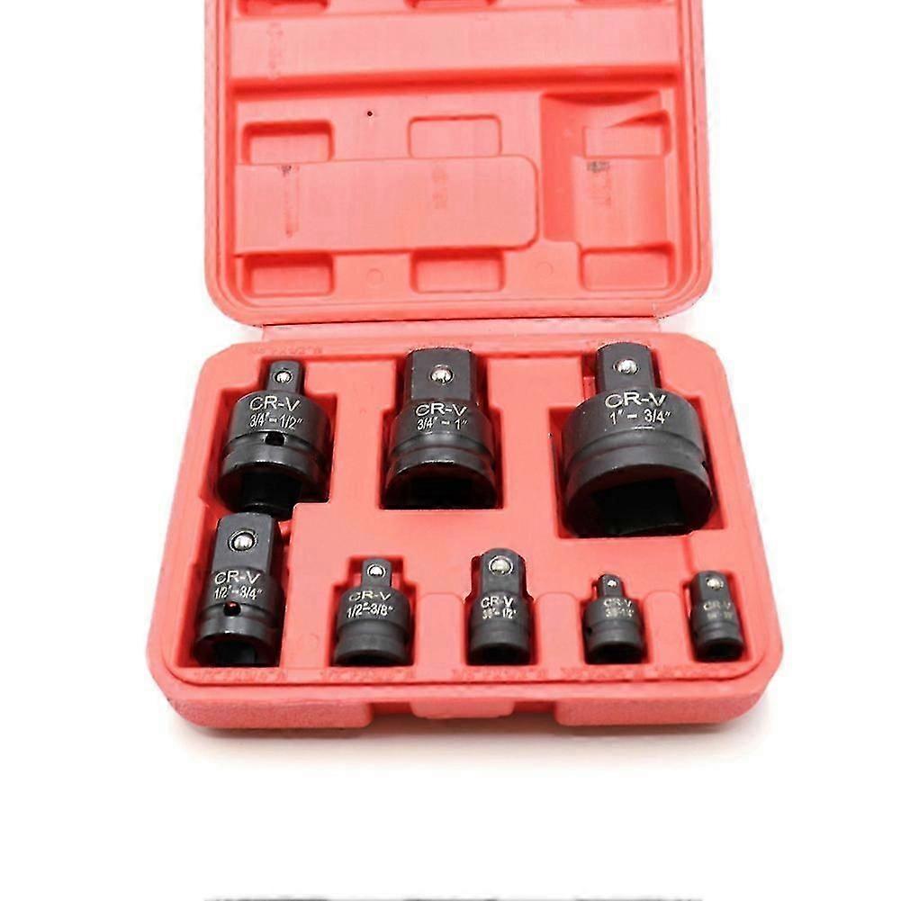 8 Pcs/Set Impact Socket Adapter, -V Socket Wrench Reducing Adapter, Drive Converter Kit, Hand Repai