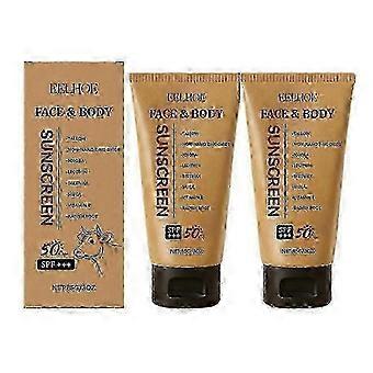 SPF50 Natural Tallow Sun Cream, Organic Moisturizing Sunscreen for Face & Body, Anti UV Protection, Waterproof & Sweatproof, 85g