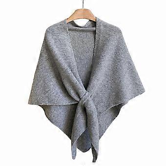 Pashmina Shawl Wraps for Women Pure-Color Knotted Wrap Shawl Cashmeres Shoulder Top Sweater Shawl Scarf SZ