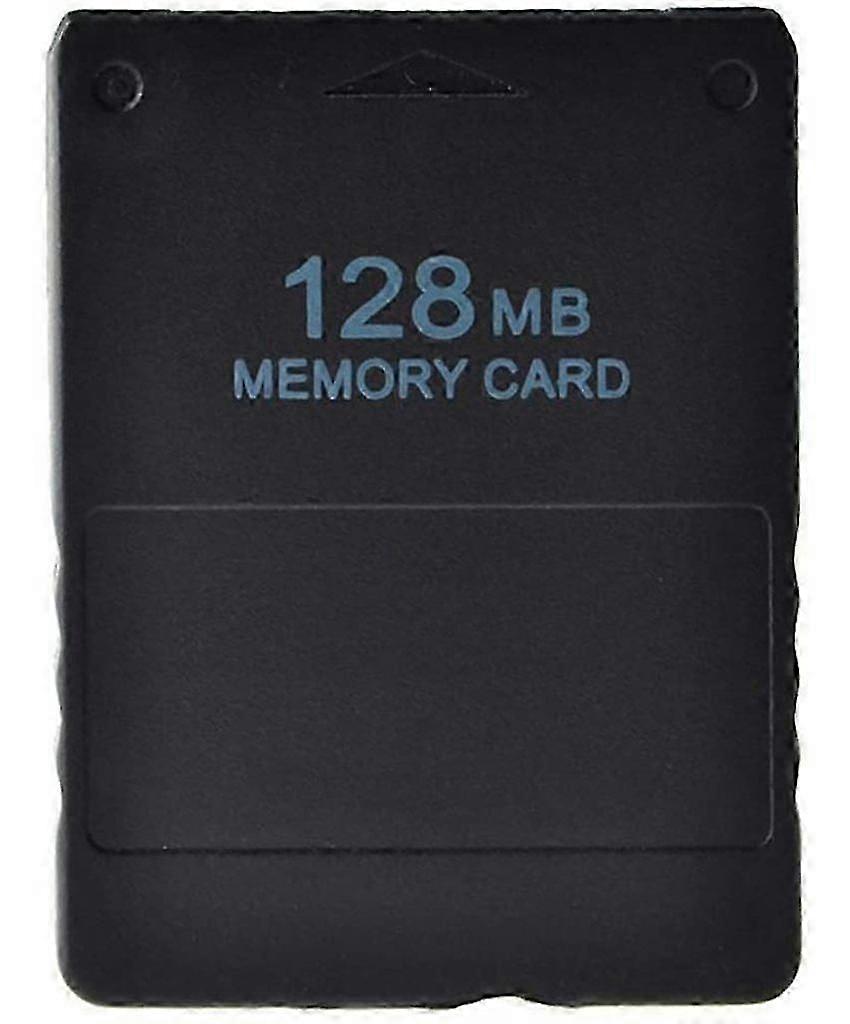 Game Save Data for Sony PS2, Flash Memory Technology Black 128MB, Compatible with Sony PS2