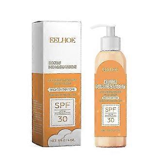 SPF 30 Whitening Sunscreen Body Lotion with Niacinamide & Kojic Acid, Brightening, Hydrating, Lightweight, Non-Greasy, 114g
