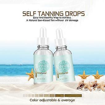 LANTHOME 30ml Self Tanning Drops Non-sticky Quick Tan Color Adjustable Average