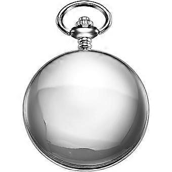 Unisex zakhorloge met ketting, analoge handmatige opwinding, retro skelet, hoge glos