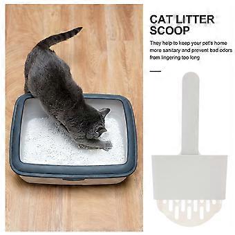 Pet Litter Scoop Tool for Efficient Cat Litter Box Cleaning 1Set White