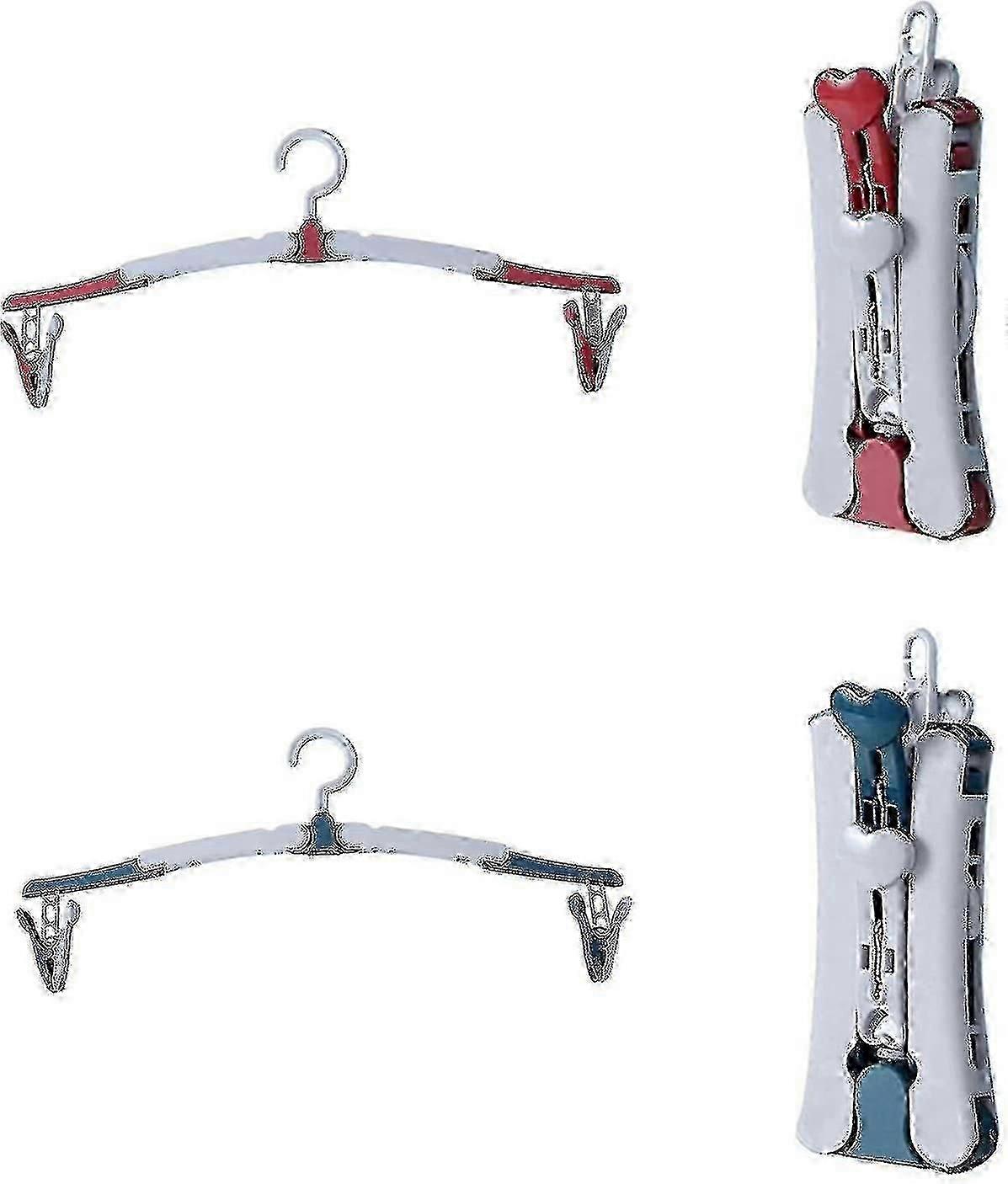 4-Pack 360 Rotatable Foldable Hangers  Space-Saving & Non-Slip Clothes Hanger