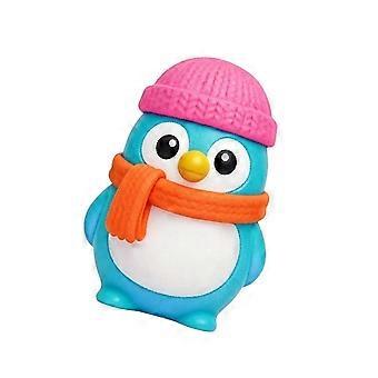 Schattige pinguïns knijpbal voor stress, zacht TPR-knijpspeelgoed voor angstverlichting en sensorische stimulatie, meerkleurig
