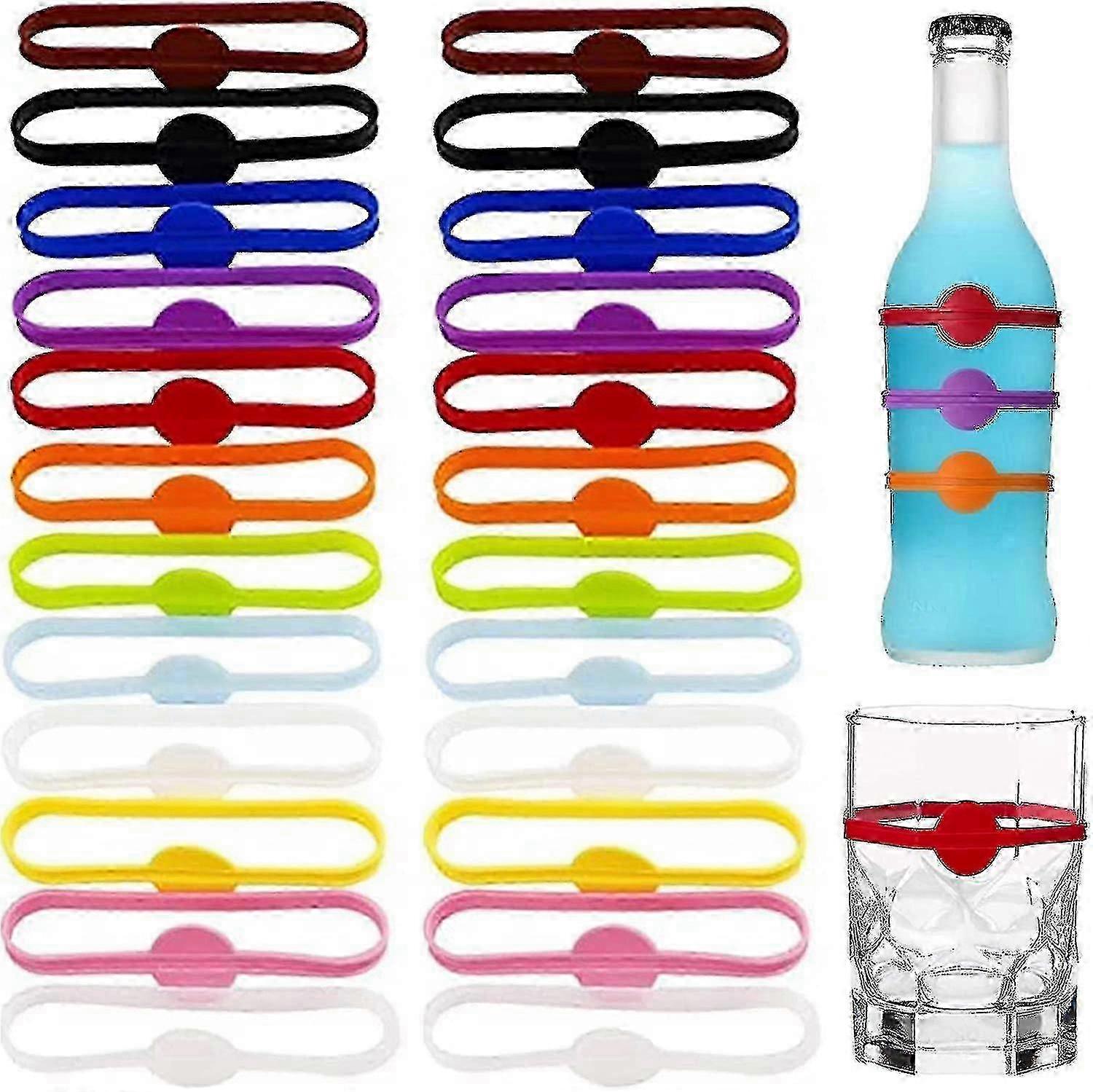 Reusable Stretchable Silicone Drink Markers