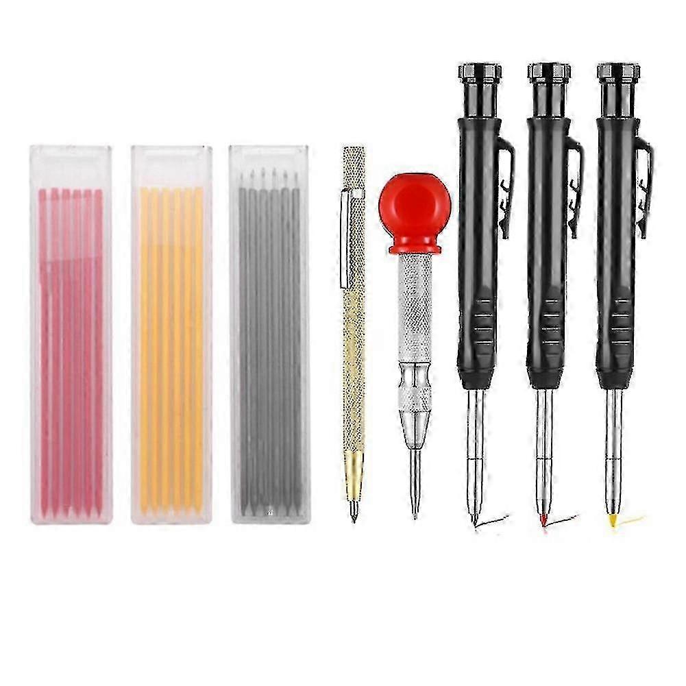Carpenter Scriber Marking Kit Includes 3 Mechanical Carpenter Pencils