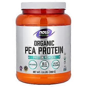 NOW Foods, Sport, Biologisch Erwteneiwitpoeder, Zonder smaak, 1,5 lbs (680 g)