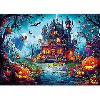 Halloween Jigsaw Puzzles for AdultsHaunted House Scene TRW107