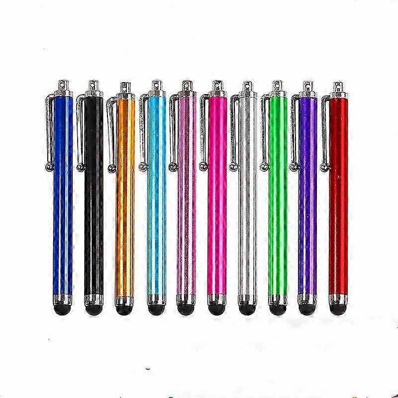 10-Pack Universal Stylus for Touchscreen Devices - Compatible with Tablets, Multiple Colors Available
