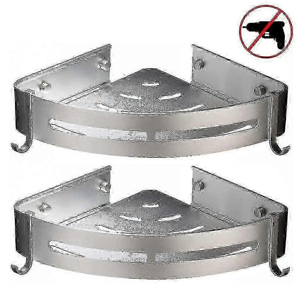 Drill-Free Shower Shelf for Bathroom Use